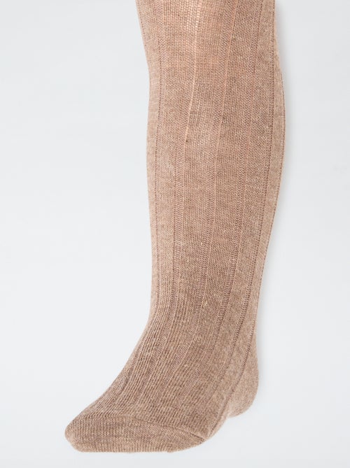 Lot de 2 collants côtelés chauds - Kiabi Lot de 2 collants côtelés chauds - Kiabi
