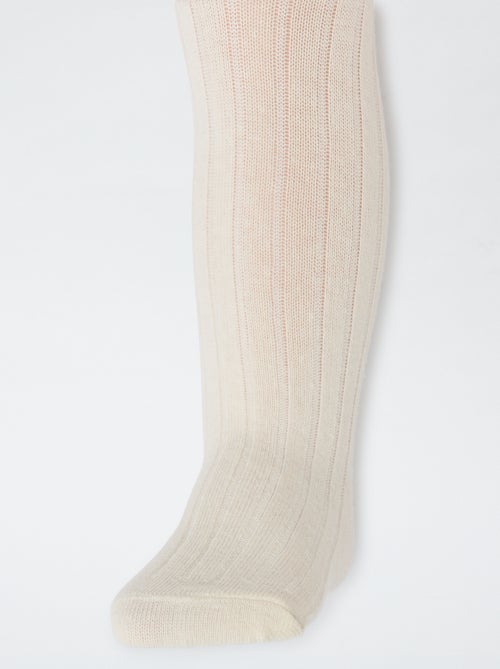 Lot de 2 collants côtelés chauds - Kiabi Lot de 2 collants côtelés chauds - Kiabi