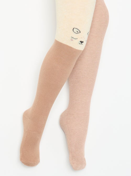 Lot de 2 collants fantaisie - Kiabi Lot de 2 collants fantaisie - Kiabi