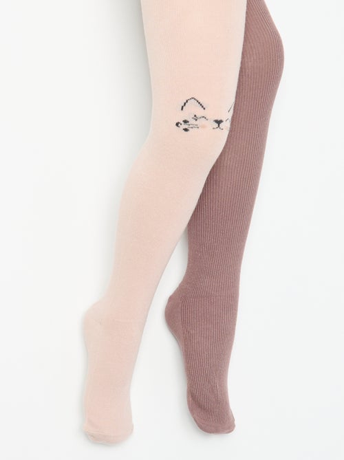 Lot de 2 collants fantaisie - Kiabi Lot de 2 collants fantaisie - Kiabi