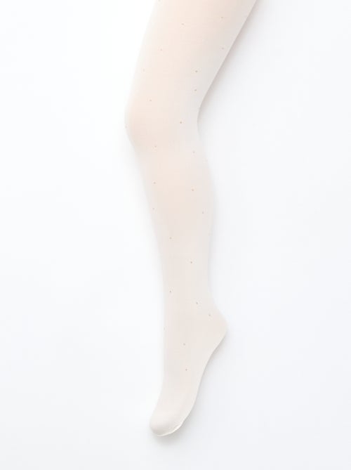 Lot de 2 collants légers fantaisie - Kiabi