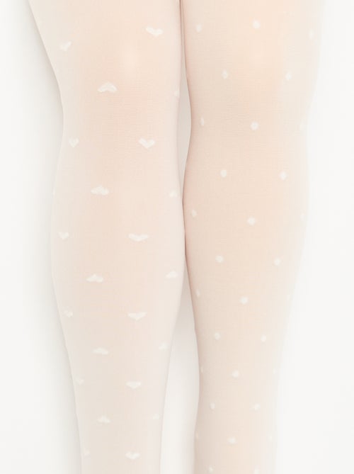 Lot de 2 collants légers imprimés - Kiabi
