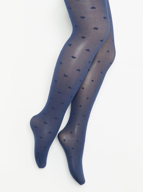 Lot de 2 collants légers imprimés - Kiabi