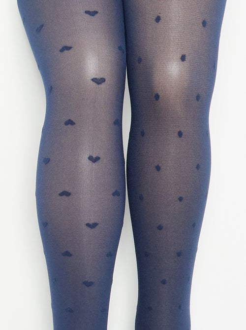 Lot de 2 collants légers imprimés - Kiabi
