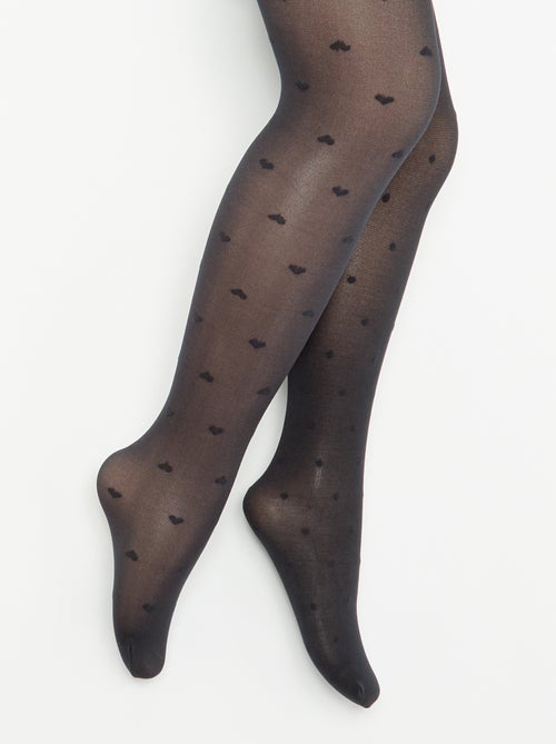 Lot de 2 collants légers imprimés - Kiabi