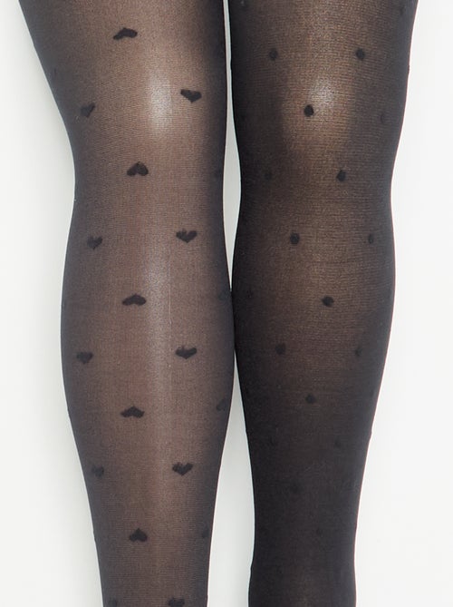 Lot de 2 collants légers imprimés - Kiabi