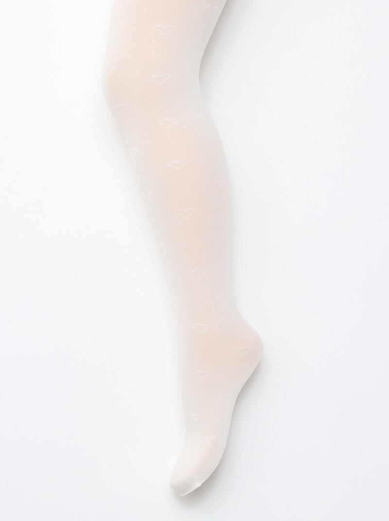 Lot de 2 collants légers imprimés Rose - Kiabi