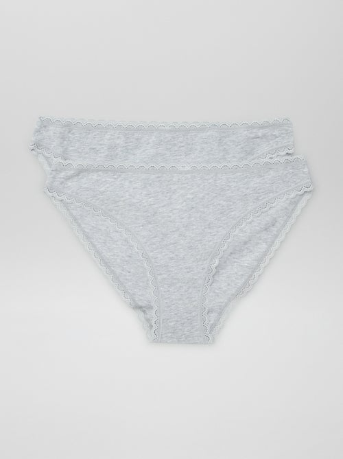 Lot de 2 culottes en coton - Kiabi