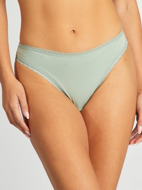 Lot de 2 culottes en coton - Kiabi