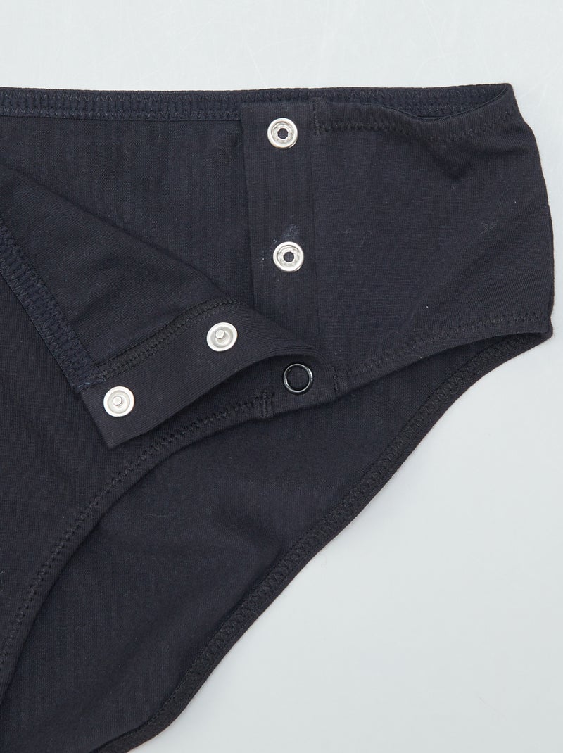 Lot de 2 culottes en jersey - collection facile à enfiler Noir - Kiabi