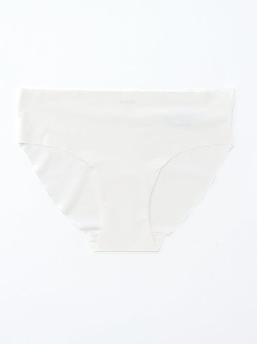 Lot de 2 culottes invisibles en microfibre - Kiabi