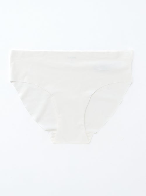 Lot de 2 culottes invisibles en microfibre - Kiabi