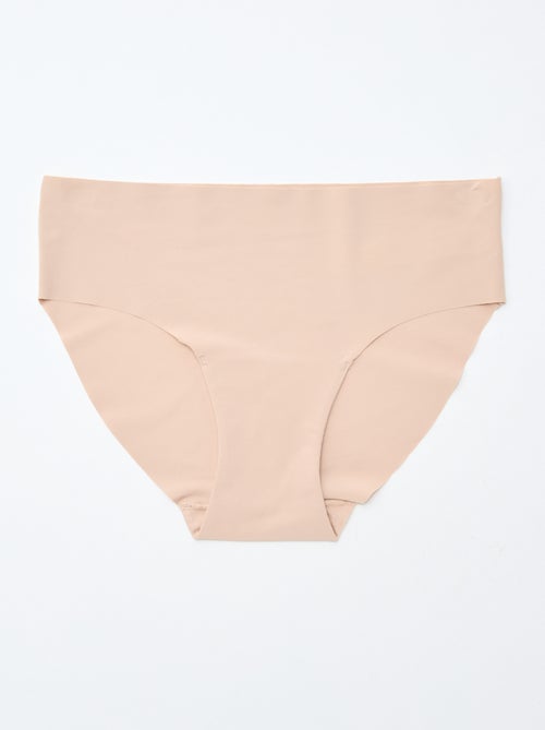 Lot de 2 culottes invisibles en microfibre - Kiabi