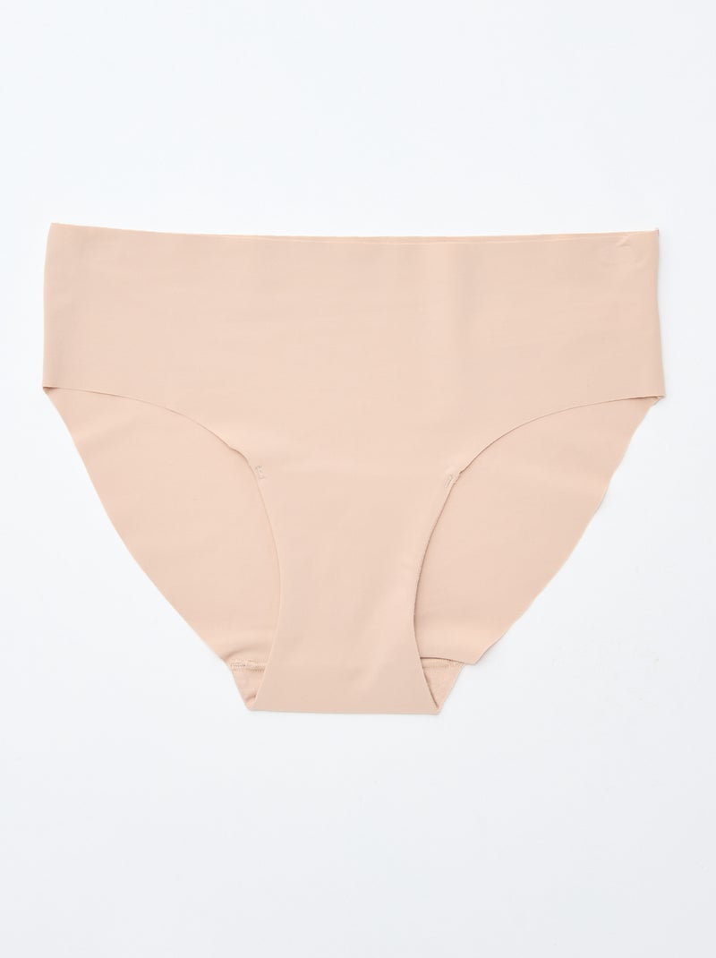 Lot de 2 culottes invisibles en microfibre Chair - Kiabi
