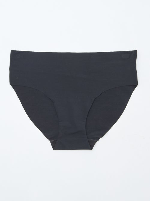 Lot de 2 culottes invisibles en microfibre - Kiabi