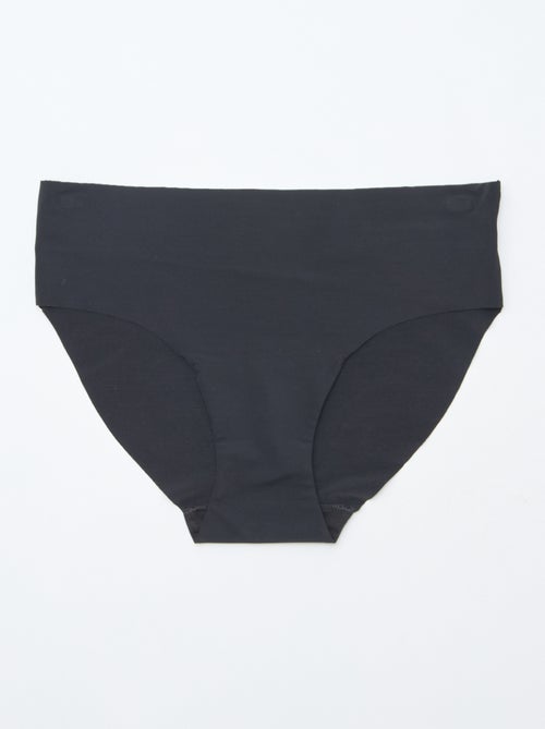 Lot de 2 culottes invisibles en microfibre - Kiabi