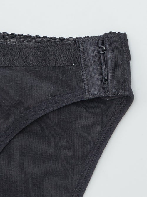 Lot de 2 culottes menstruelles lavables coton  - collection facile à enfiler - Kiabi