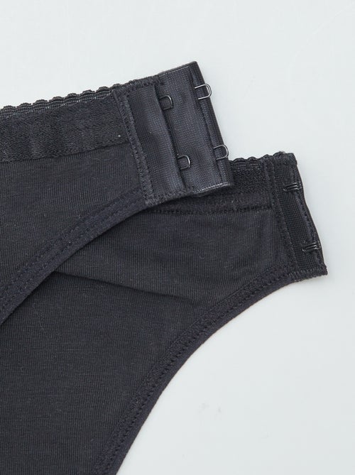 Lot de 2 culottes menstruelles lavables coton  - collection facile à enfiler - Kiabi