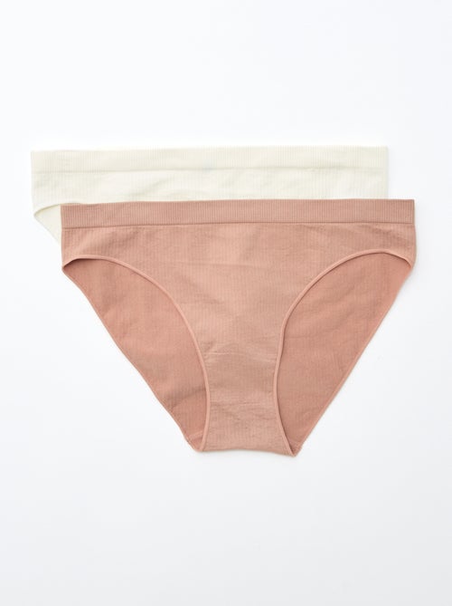 Lot de 2 culottes unies - Kiabi
