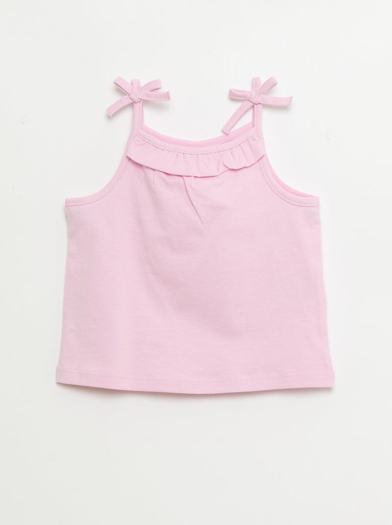 Lot de 2 débardeurs à bretelles Blanc - Kiabi