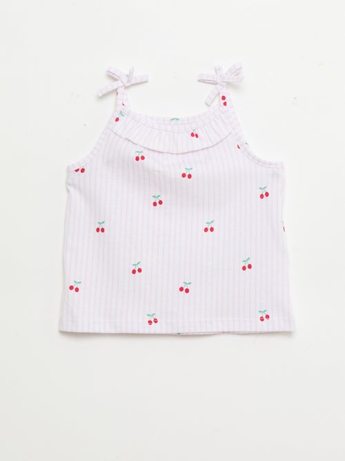 Lot de 2 débardeurs à bretelles - Kiabi