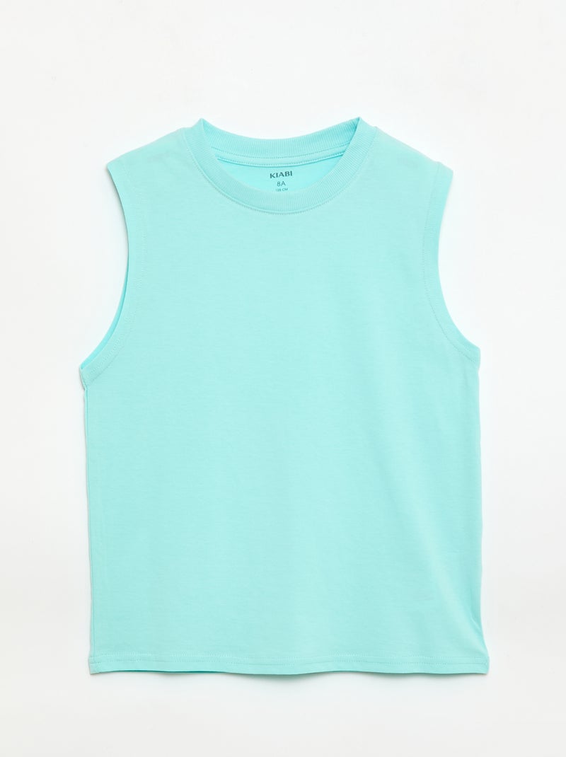 Lot de 2 débardeurs à col rond Blanc - Kiabi