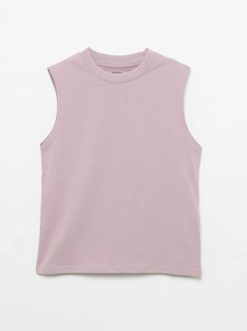 Lot de 2 débardeurs à col rond Vert - Kiabi