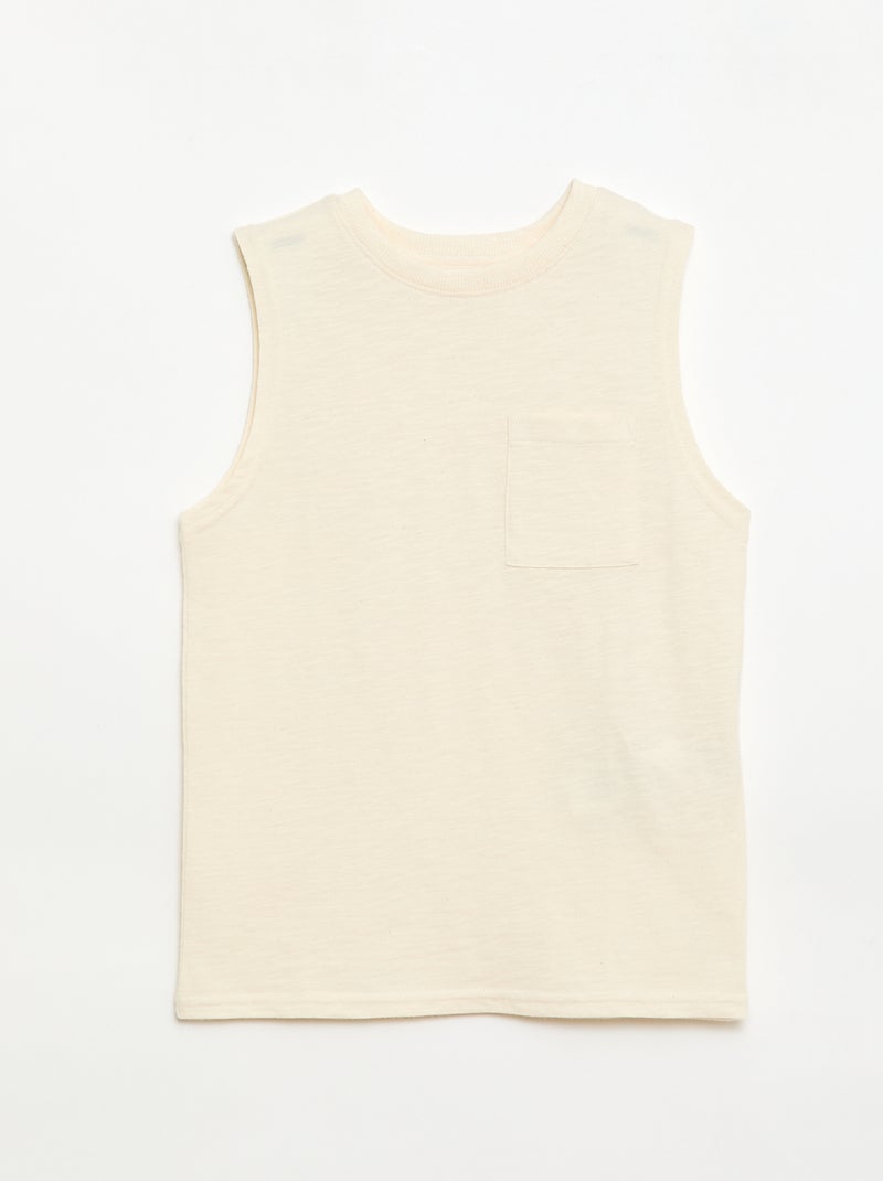 Lot de 2 débardeurs avec poche poitrine Jaune - Kiabi