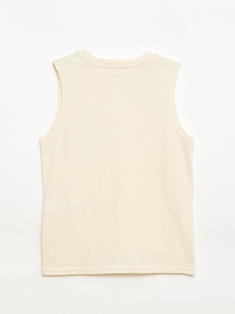 Lot de 2 débardeurs avec poche poitrine Jaune - Kiabi