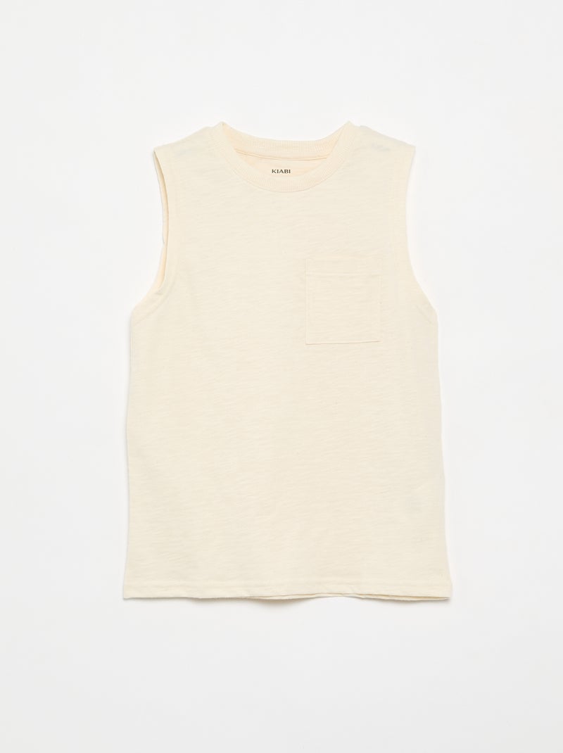 Lot de 2 débardeurs avec poche poitrine Vert - Kiabi