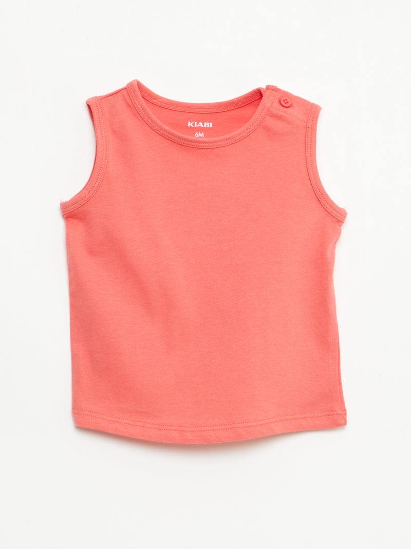 Lot de 2 débardeurs Blanc - Kiabi