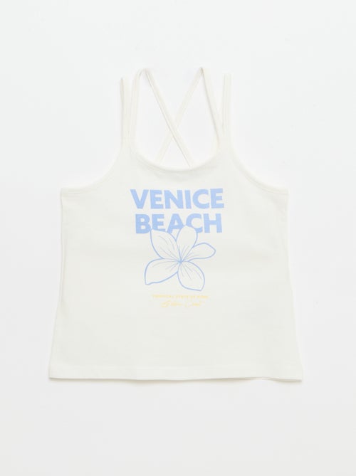 Lot de 2 débardeurs dont 1 imprimé - Kiabi