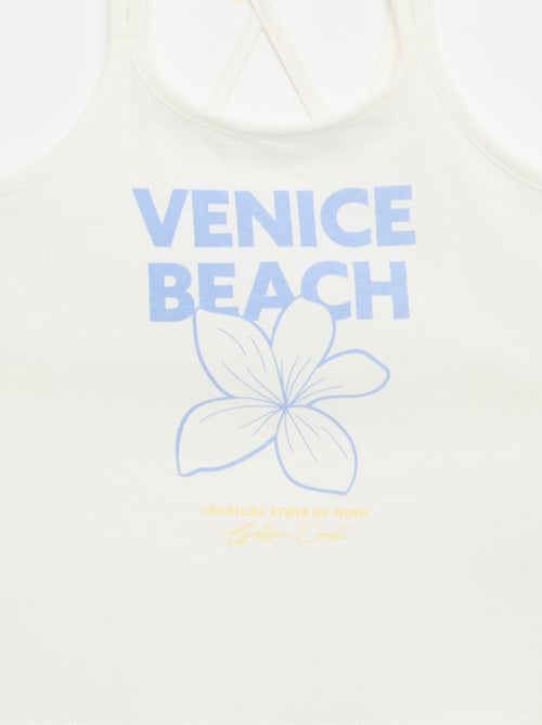 Lot de 2 débardeurs dont 1 imprimé - Kiabi