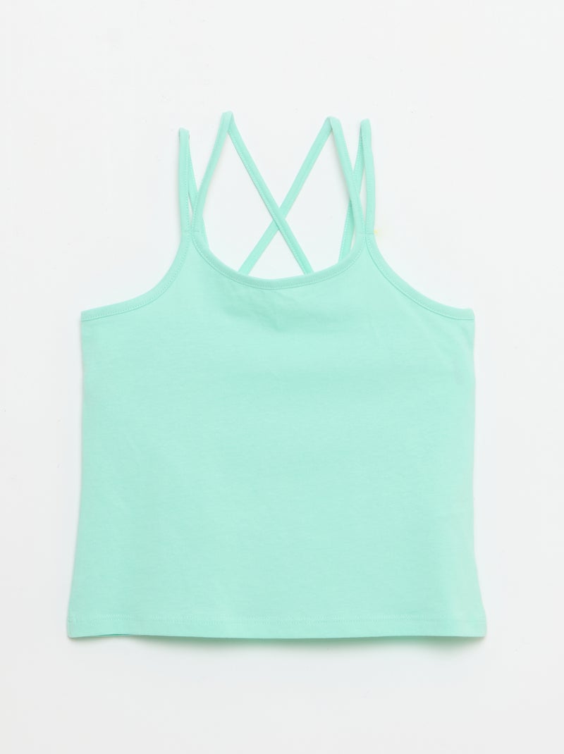 Lot de 2 débardeurs dont 1 imprimé Blanc - Kiabi