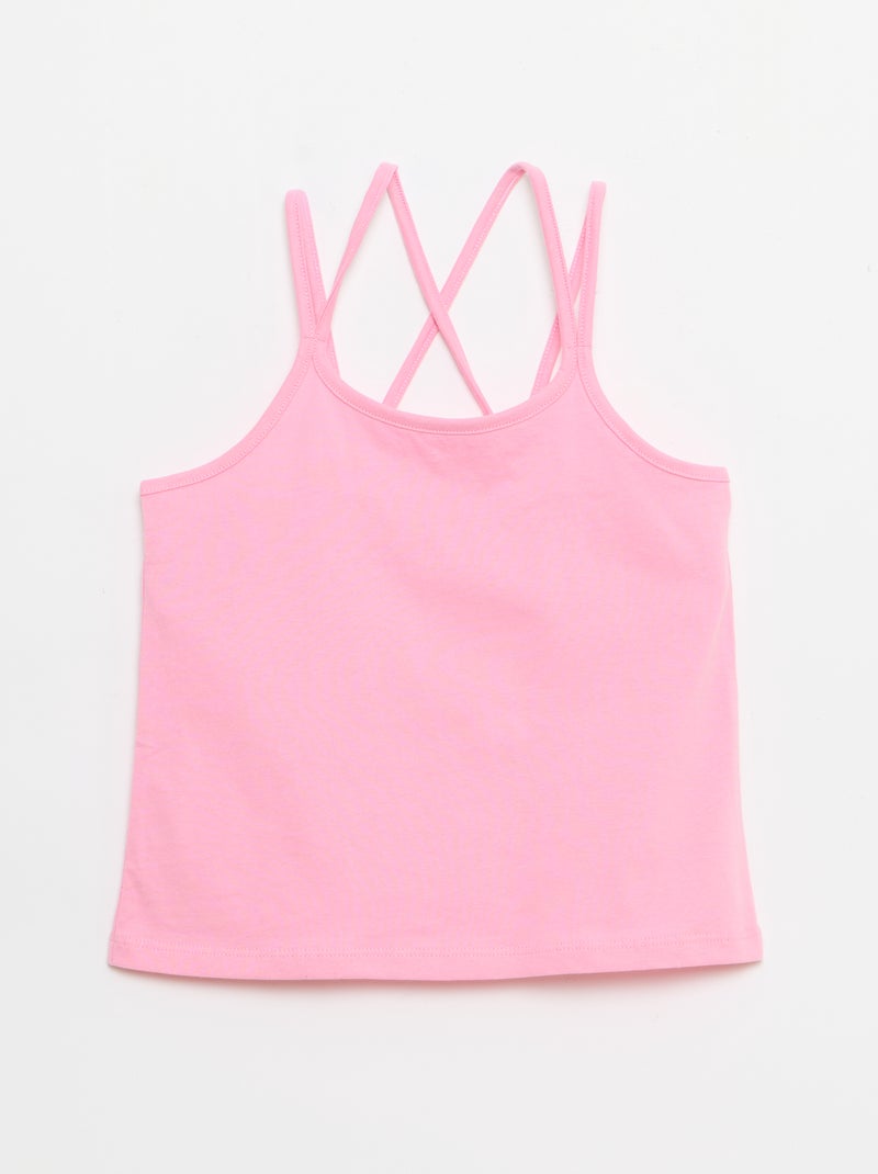 Lot de 2 débardeurs dont 1 imprimé Blanc - Kiabi