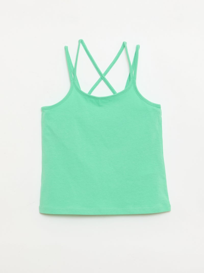 Lot de 2 débardeurs dont 1 imprimé Blanc - Kiabi