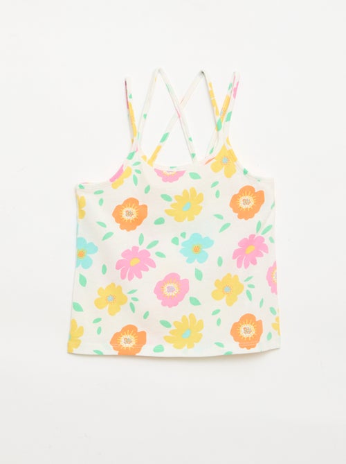 Lot de 2 débardeurs dont 1 imprimé - Kiabi