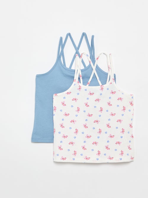 Lot de 2 débardeurs dont 1 imprimé - Kiabi