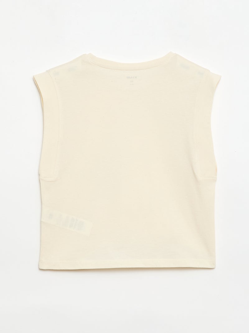 Lot de 2 débardeurs uni Bleu - Kiabi