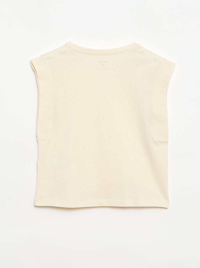 Lot de 2 débardeurs uni Rose - Kiabi