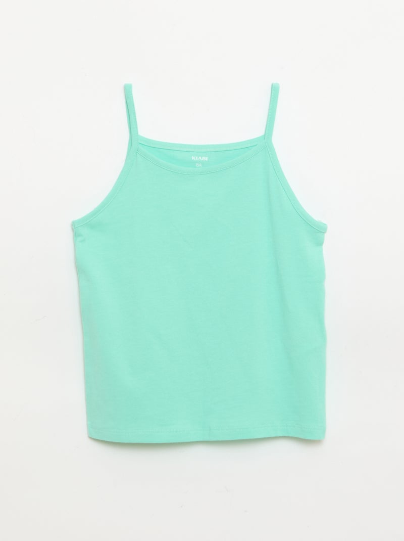 Lot de 2 débardeurs Vert - Kiabi
