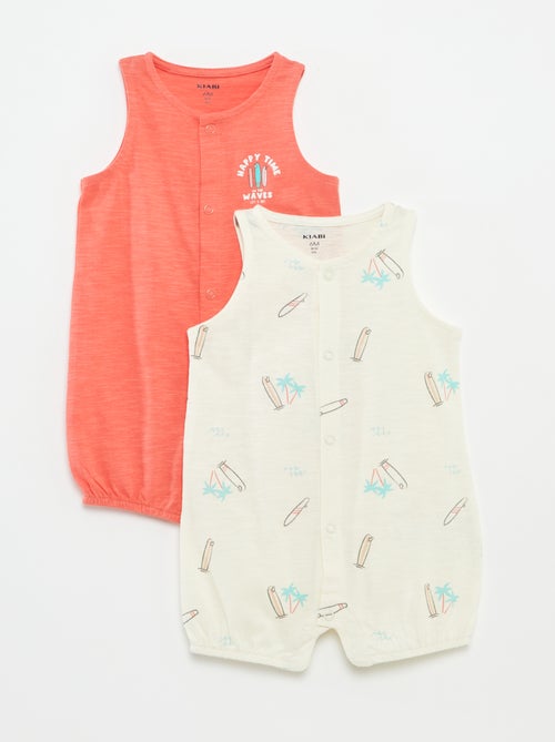 Lot de 2 dors bien légers sans manches - Kiabi