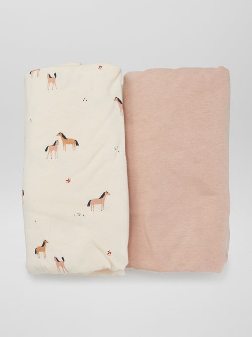 Lot de 2 draps housse - Kiabi