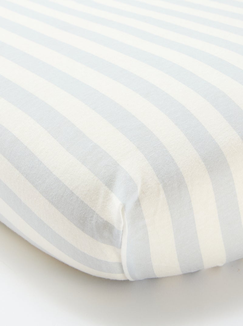 Lot de 2 draps housse en coton Bleu - Kiabi