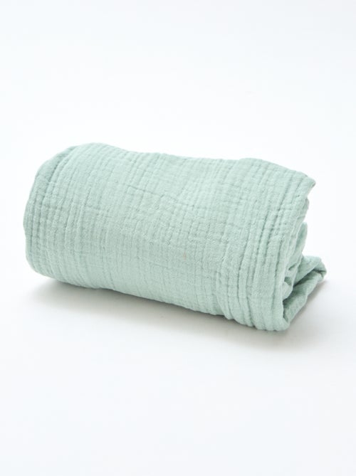 Lot de 2 draps housse gaze doux - Kiabi