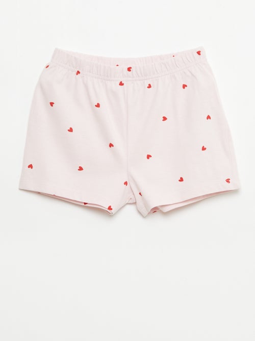 Lot de 2 ensembles de pyjama court en jersey coton - Kiabi