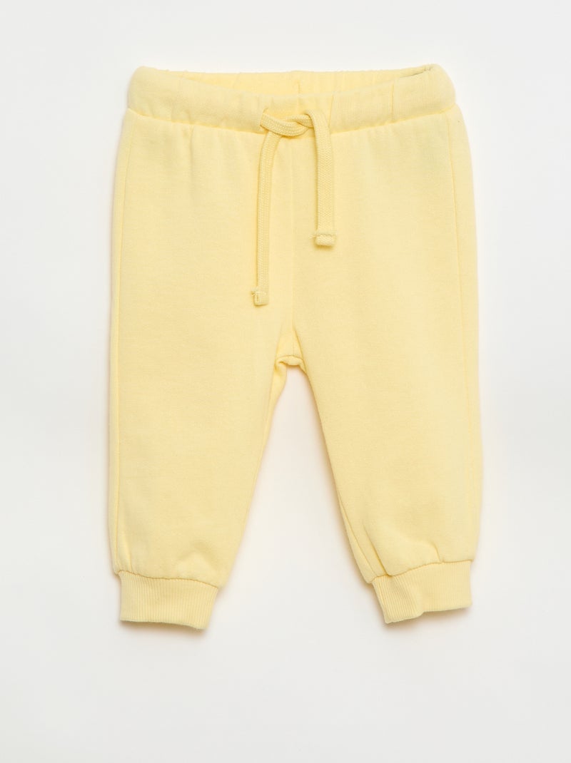 Lot de 2 ensembles pull + pantalon en coton Jaune - Kiabi