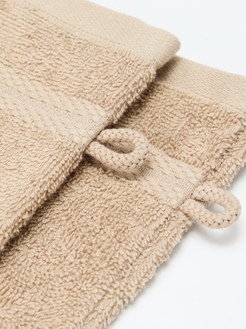 Lot de 2 gants de toilette - Kiabi Home - Kiabi
