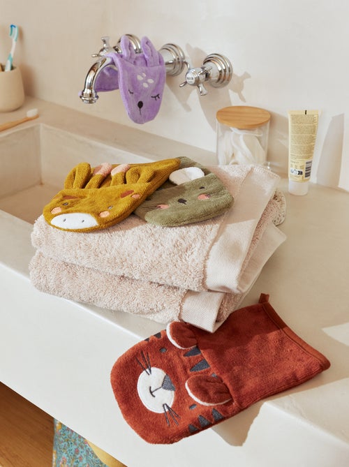Lot de 2 gants de toilette enfant - Kiabi Home - Kiabi