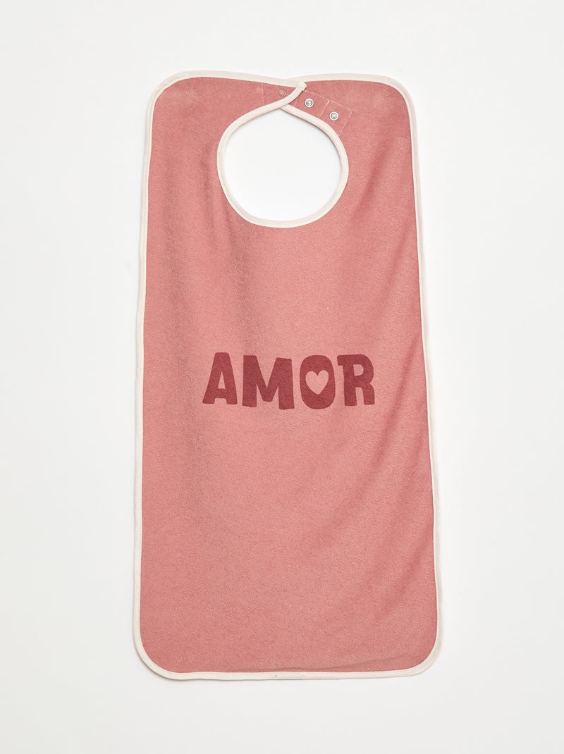 Lot de 2 grands bavoirs éponge - collection facile à enfiler Beige - Kiabi